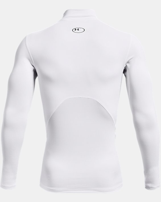 Camiseta de cuello cerrado de compresión ColdGear® para hombre, White, pdpMainDesktop image number 5